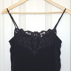 LOUIZON Lace Applique Tank